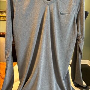 Nike Pro Gray Long Sleeve Performance Tee